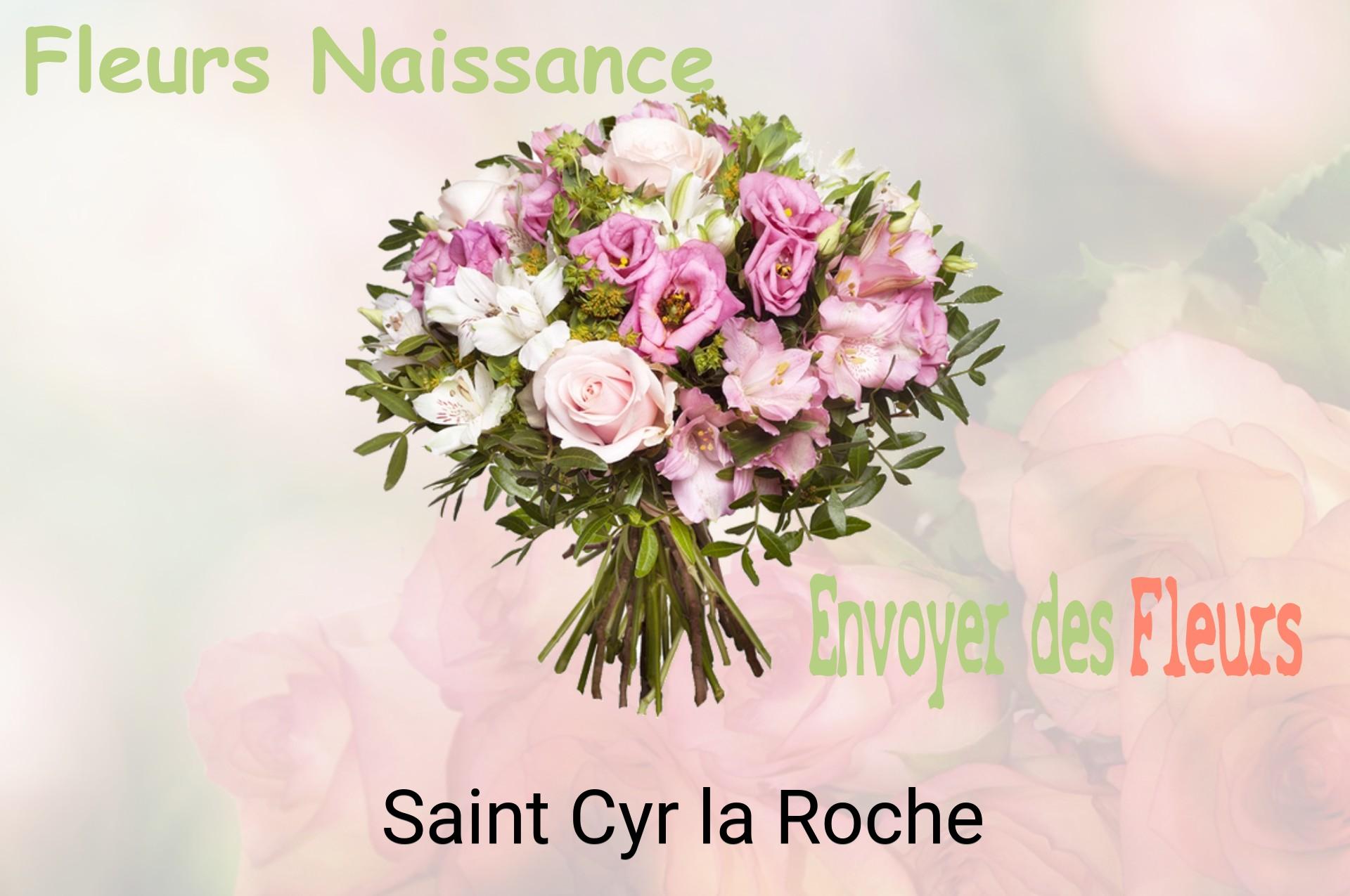 Bouquet de fleurs de naissance livré à Saint-Cyr-la-Roche